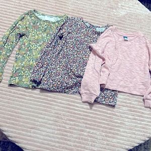 Three Blouses Girls Size 5 Old Navy, Carters